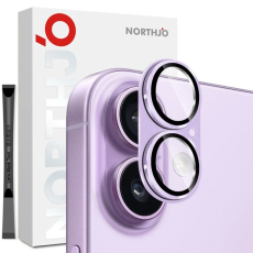 NORTHJO - NORTHJO iPhone 17 Kameralinsskydd Härdat Glas - Lila