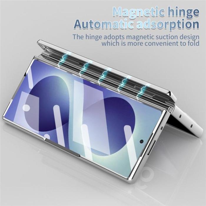 A-One Brand - Mobilskal För Galaxy Z Fold 8 MagSafe Hård PC - Silver