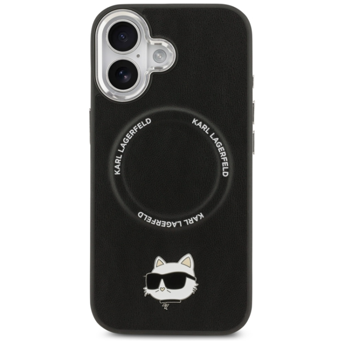 KARL LAGERFELD - Karl Lagerfeld iPhone 17 Mobilskal MagSafe Choupette Pin - Svart