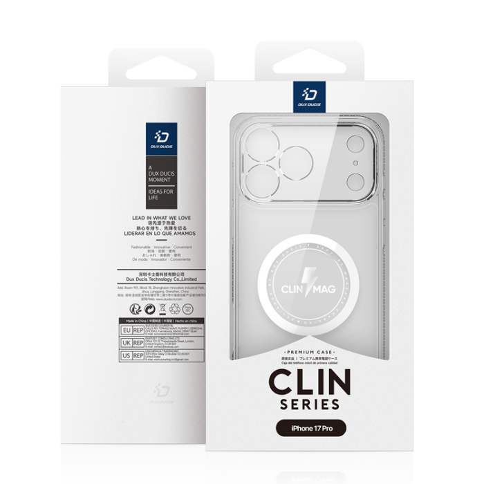 Dux Ducis - Dux Ducis iPhone 17 Pro Mobilskal MagSafe Clin - Clear