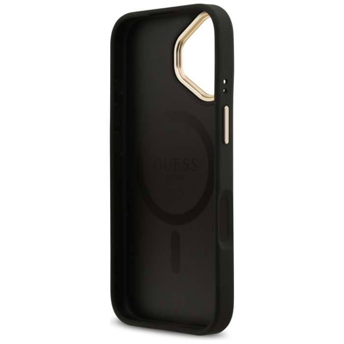 Guess - Guess iPhone 17 Mobilskal Magsafe Stripe - Svart