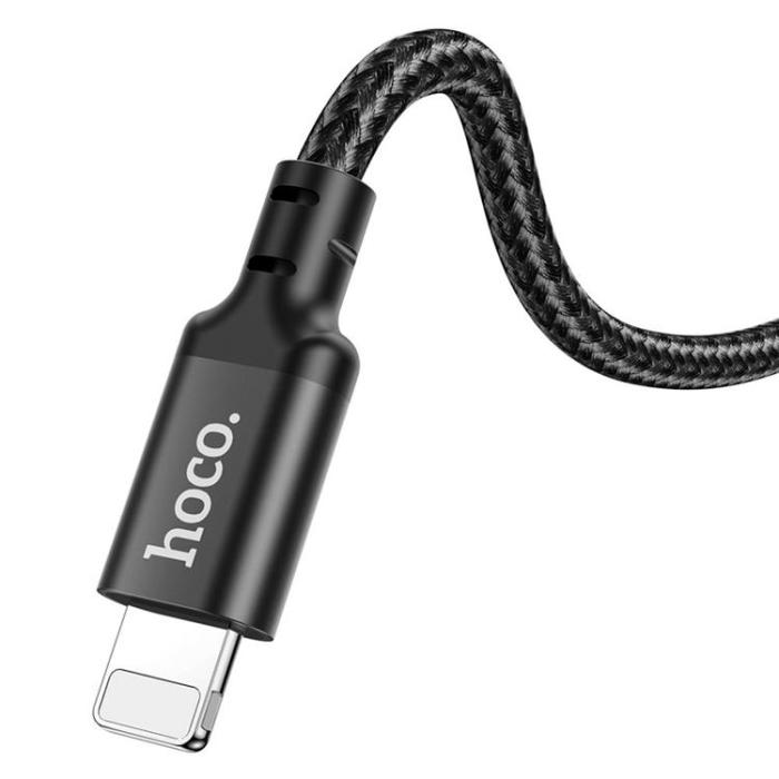 Hoco - Hoco USB-C till Lightning kabel 3m - Svart