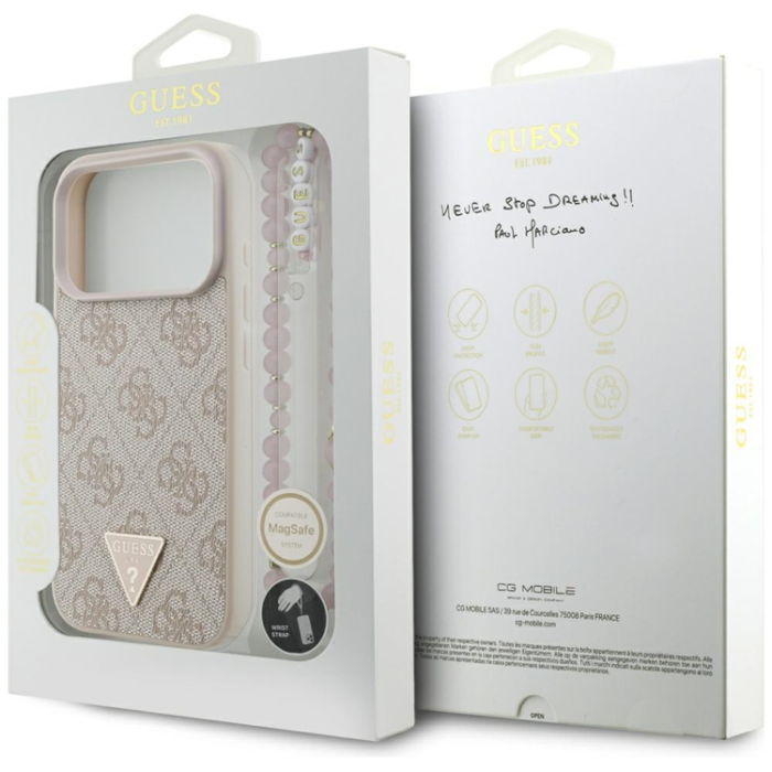Guess - Guess iPhone 17 Pro Mobilskal MagSafe 4G Strap Triangle Logo