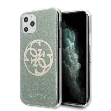 Guess - Guess Skal iPhone 11 Pro Circle Glitter - Khaki