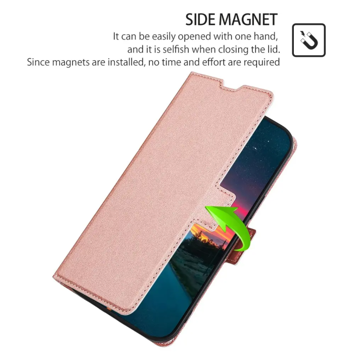 Taltech - Galaxy S22 Ultra Plånboksfodral - Rosa