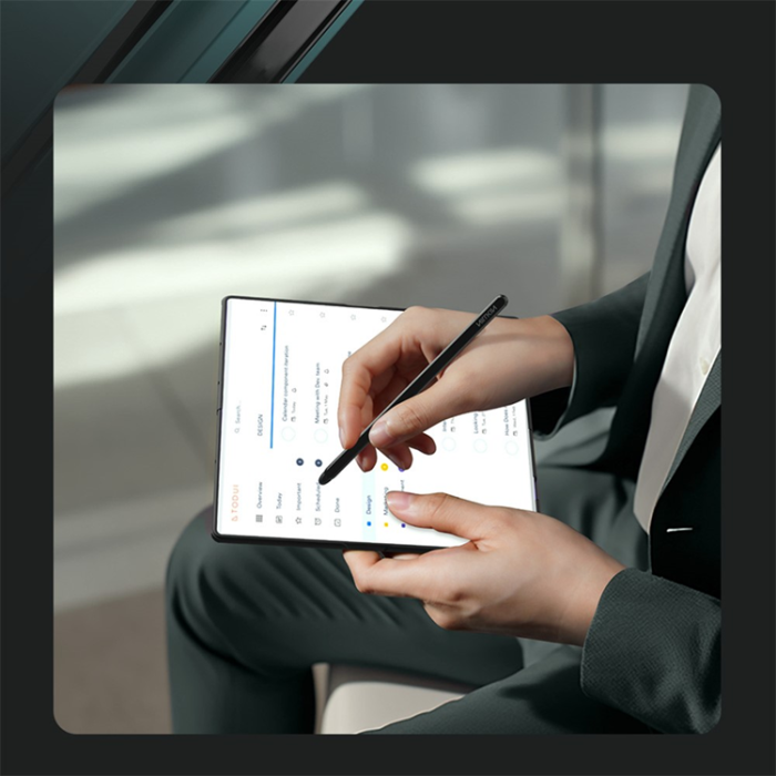 Nillkin - NILLKIN Galaxy Z Fold 7 Mobilskal med Stylus Flex Pure - Svart