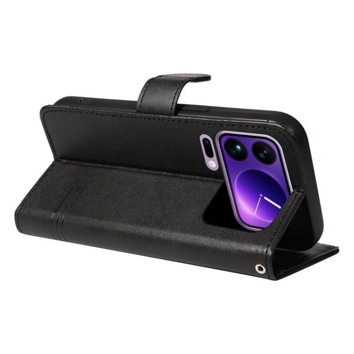 A-One Brand - Xiaomi 17 Pro Max Plånboksfodral T Shape Lines - Svart