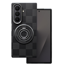 A-One Brand - Galaxy Z Fold 7 Mobilskal MagSafe Kevlar Metal Ring - Svart Shangge
