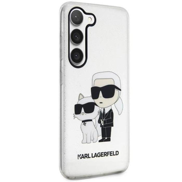 KARL LAGERFELD - Karl Lagerfeld Galaxy S23 Plus Mobilskal Gliter Karl Choupette