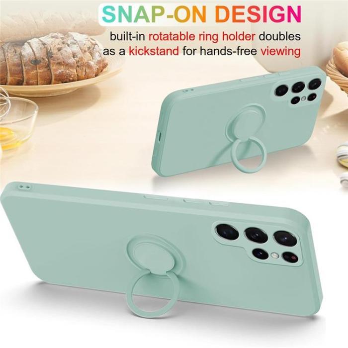 A-One Brand - Mobilskal till Galaxy S25 Ultra Ring Kickstand med Rem