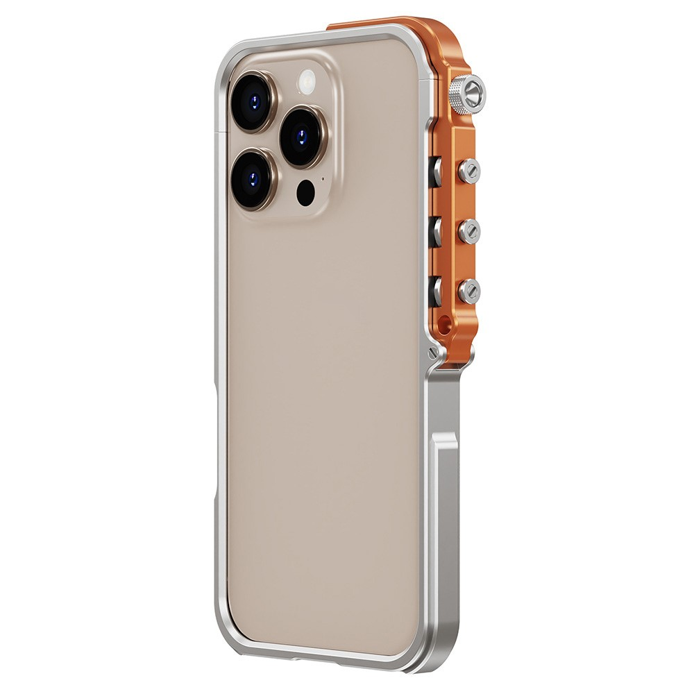 iPhone 15 Pro Mobilskal Bumper Aluminum Metal Frame - Silver | 2353 | AlltMobil