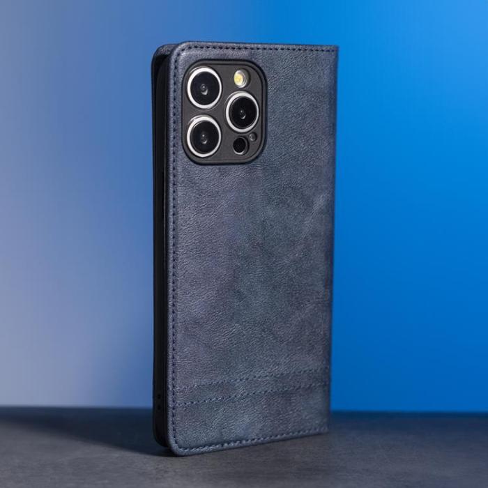 OEM - Motorola Moto E14/G04/G24 Plånboksfodral Smart Seam - Marinblå