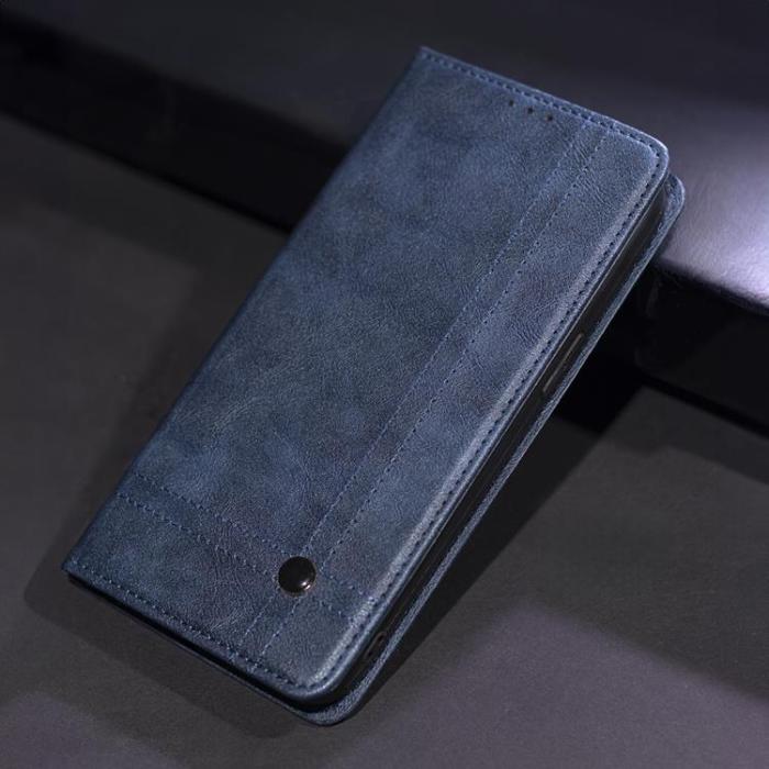 OEM - Motorola Moto E14/G04/G24 Plånboksfodral Smart Seam - Marinblå