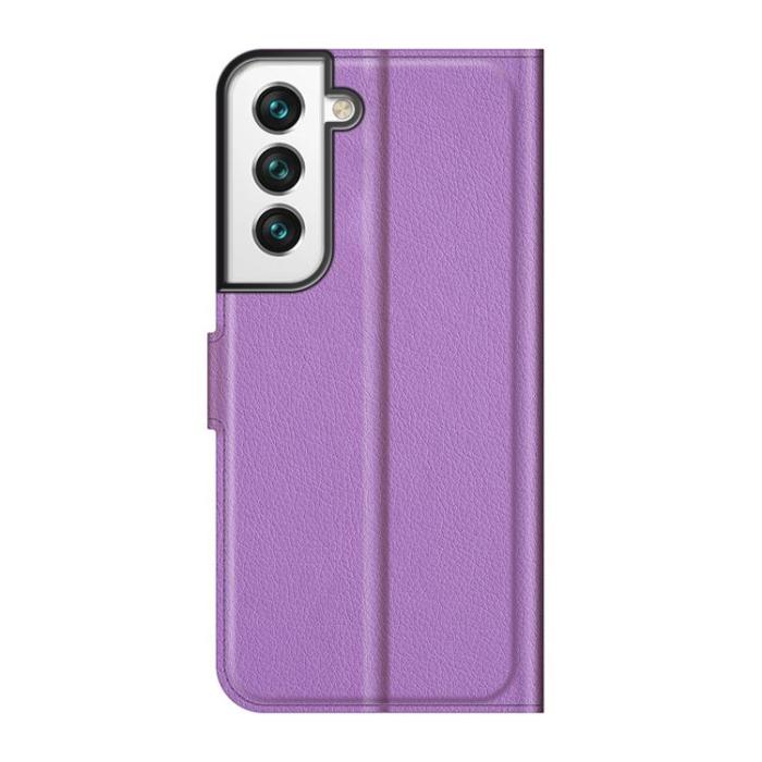 OEM - Litchi Magnetic Fodral Galaxy S22 Plus 5G - Lila
