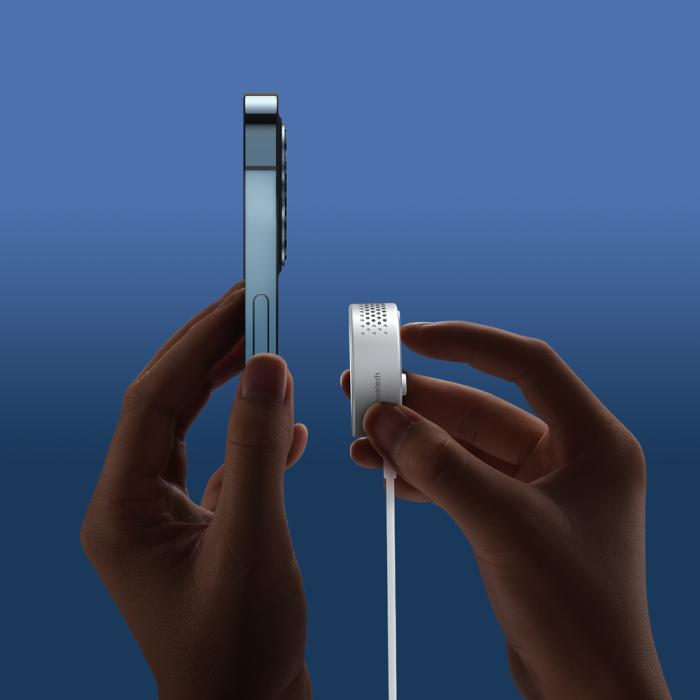 UTGATT1 - Choetech MagSafe Qi Trådlös Laddare 15W , USB-C Kabel - Silver