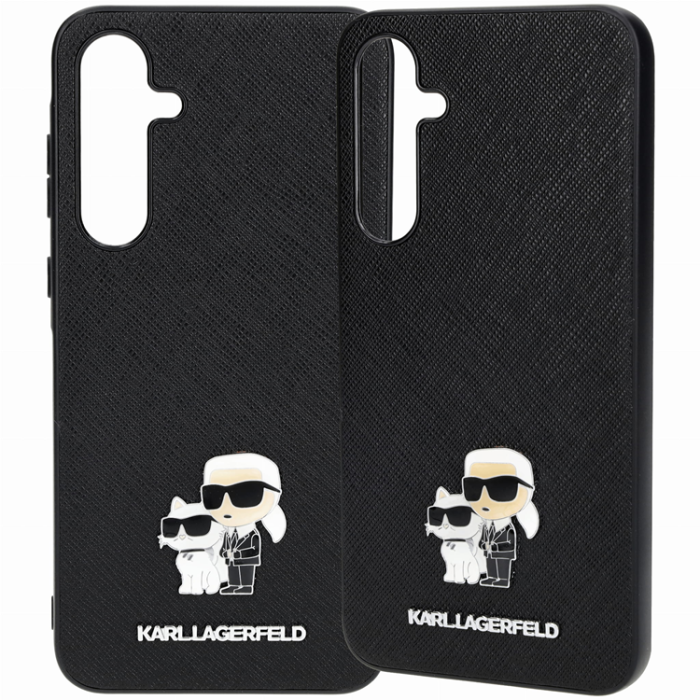 KARL LAGERFELD - Karl Lagerfeld Galaxy A35 Mobilskal Saffiano Karl&Choupette Pin