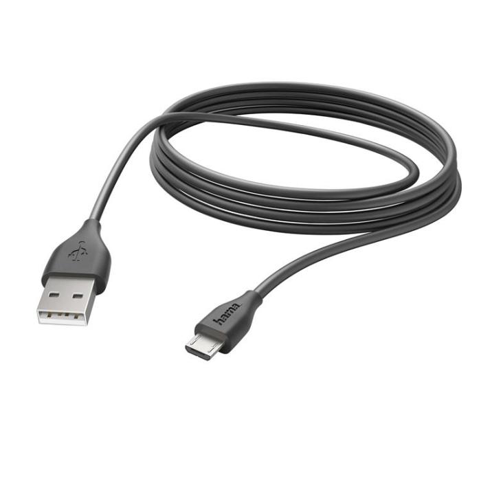 UTGATT5 - HAMA Synkkabel Micro-USB 3m - Svart