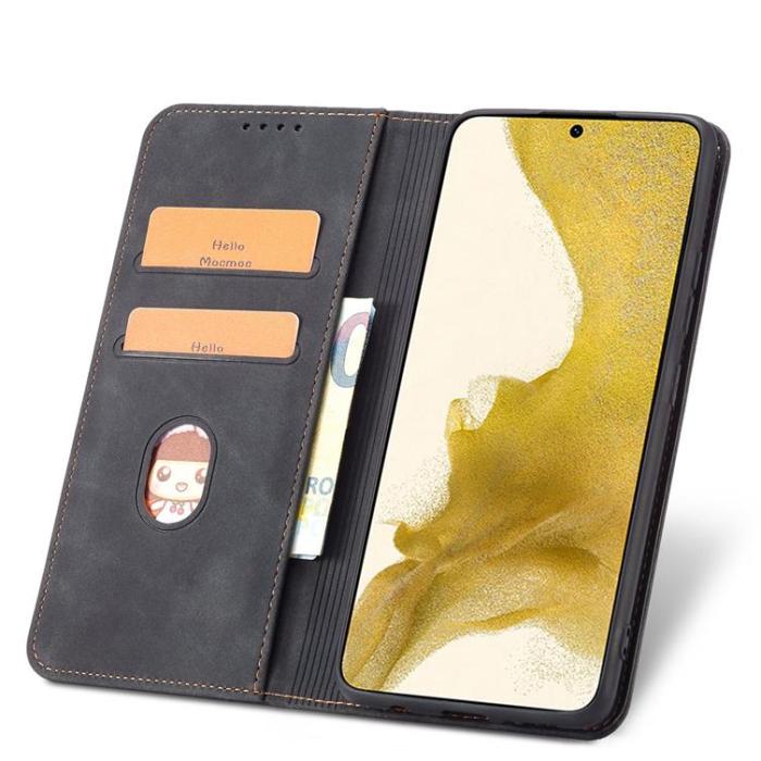 OEM - Galaxy S22 Plus Plånboksfodral Magnet Fancy - Svart