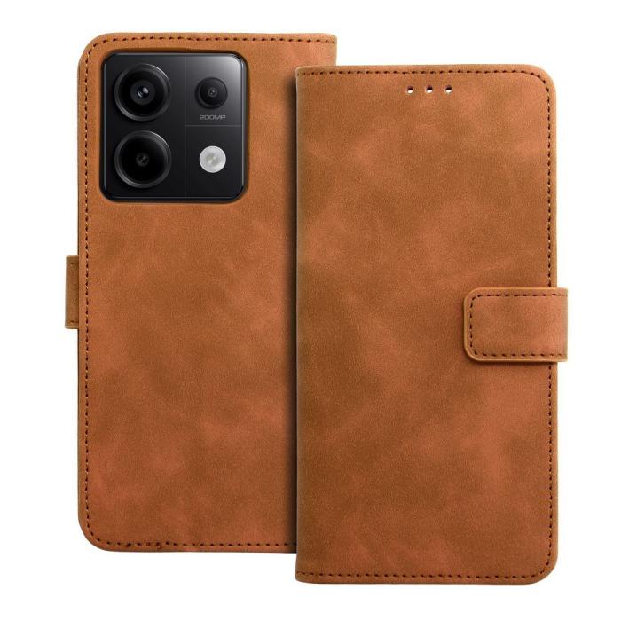 OEM - Xiaomi Redmi Note 13 Pro 5G Plånboksfodral Tender - Brun