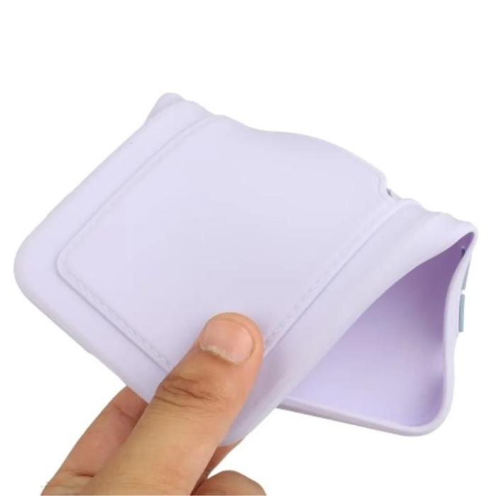 Taltech - iPhone 15 Mobilskal Korthållare TPU - Lila