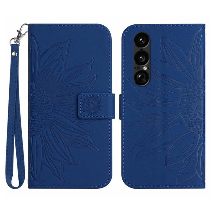 A-One Brand - Sony Xperia 1 VII Plånboksfodral Med Handledsrem - Sapphire