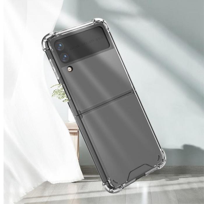A-One Brand - Galaxy Z Flip 4 Skal ShockProof TPU - Transparent