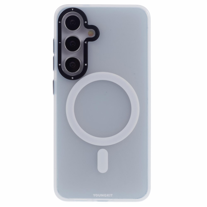 YOUNGKIT - YOUNGKIT Galaxy S25 Mobilskal MagSafe Shockproof Matte - Vit