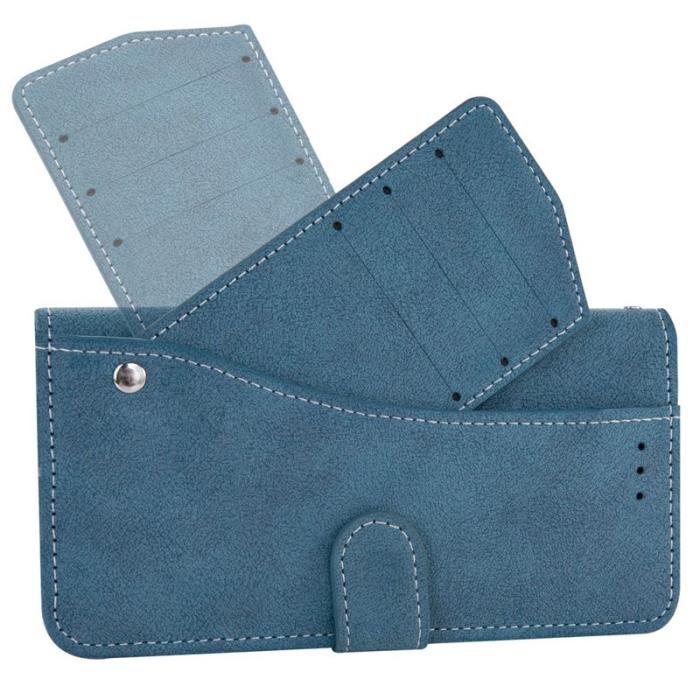 OEM - Samsung Galaxy S26 Plånboksfodral Retro Konstläder - Blå