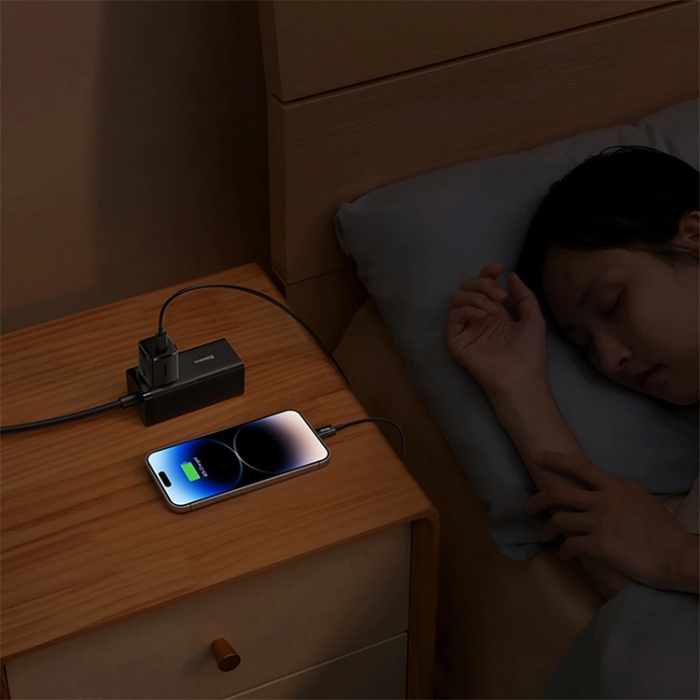 BASEUS - Baseus Snabbladdare 30W USB-C Cube Pro - Svart