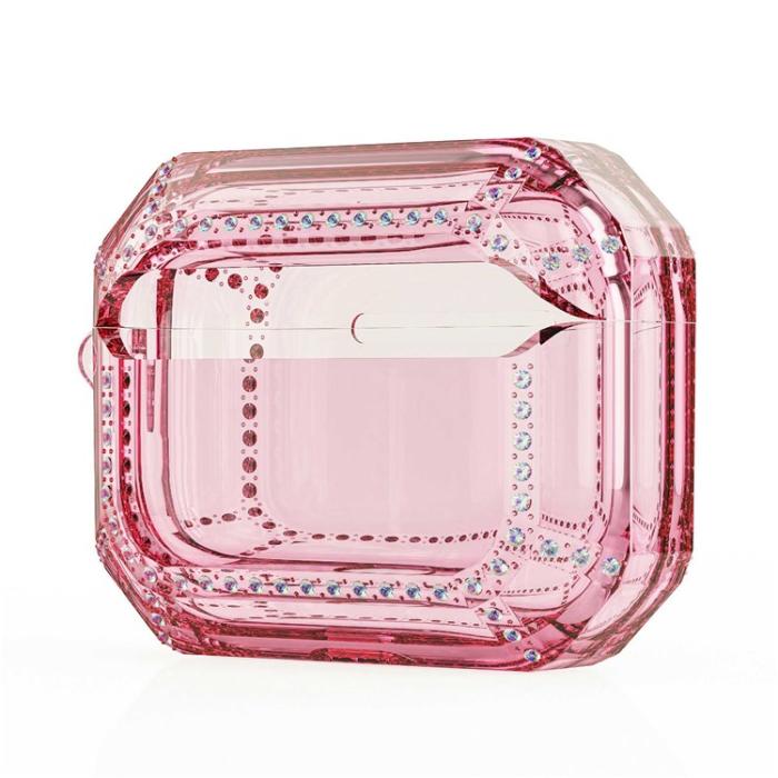 A-One Brand - Airpods Pro 2 Skal Rhinestone Shockproof - Rosa