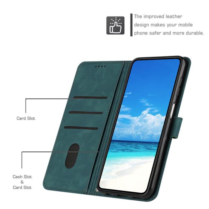 OEM - Mobilfodral för Samsung Galaxy S26 Konstläder Ställ - Grön