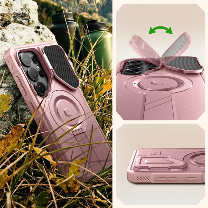 Tech-Protect - Tech-Protect Mobilskal För Galaxy S26 Ultra Magsafe Kevlar 2-Set - Rosa
