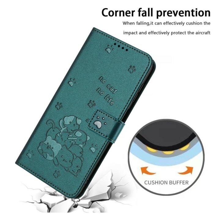 OEM - Plånboksfodral för Samsung Galaxy S26 Konstläder med rem - Mörkgrön