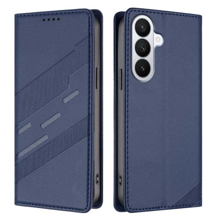 OEM - Plånboksfodral för Samsung Galaxy S26 Punkstil Ställ Konstläder - Mörkblå