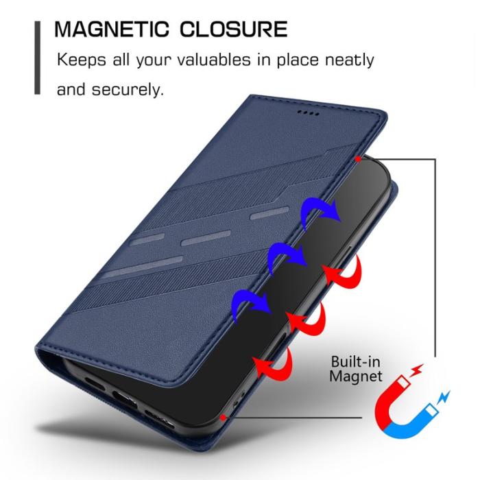 OEM - Plånboksfodral för Samsung Galaxy S26 Punkstil Ställ Konstläder - Mörkblå