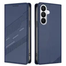 OEM - Pl&aring;nboksfodral f&ouml;r Samsung Galaxy S26 Punkstil St&auml;ll Konstl&auml;der - M&ouml;rkbl&aring;