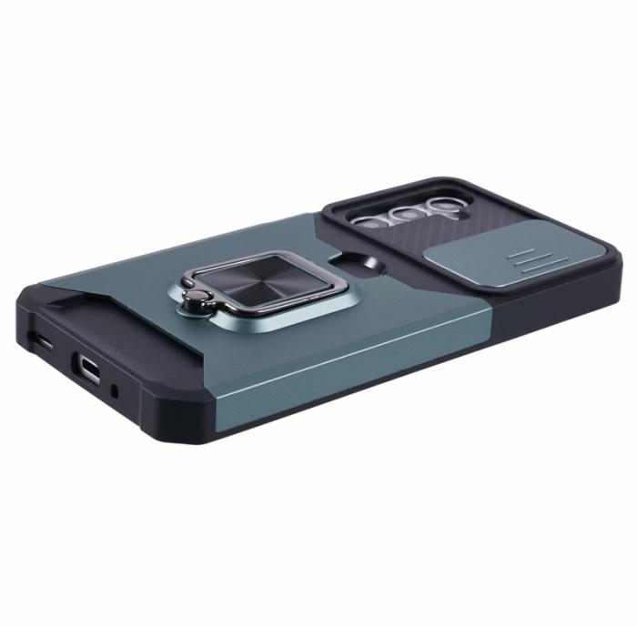 OEM - Mobilskal för Samsung Galaxy S26 Kickstand PC + TPU - Svartgrön