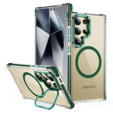 OEM - Mobilskal f&ouml;r Samsung Galaxy S26 Ultra Transparent med Kickstand - Gr&ouml;n
