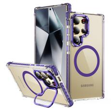 OEM - Mobilskal f&ouml;r Samsung Galaxy S26 Ultra Transparent med Kickstand - Lila