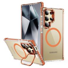 OEM - Mobilskal f&ouml;r Samsung Galaxy S26 Ultra Transparent med Kickstand - Orange