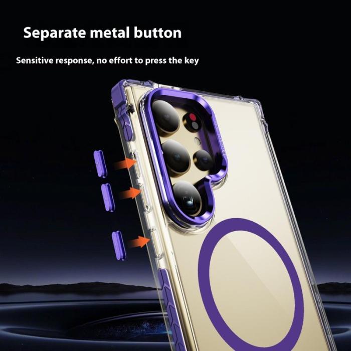 OEM - Mobilskal för Samsung Galaxy S26 Ultra Transparent med Kickstand - Lila