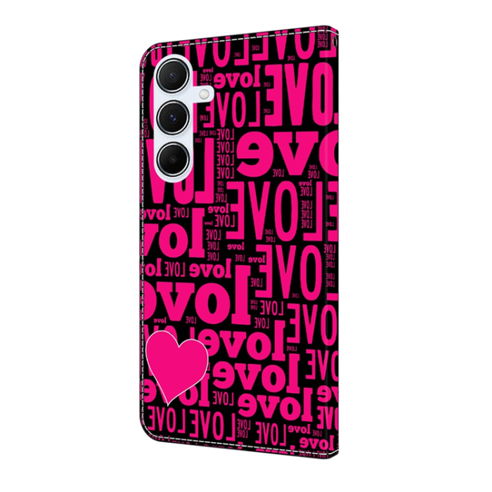 A-One Brand - Galaxy A17/A26 Plånboksfodral PU-läder Pattern Printing - Rosa