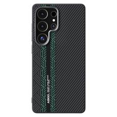 ABEEL - ABEEL Mobilskal till Samsung Galaxy S25 Ultra PC TPU Aluminium L&auml;der - Textur 2