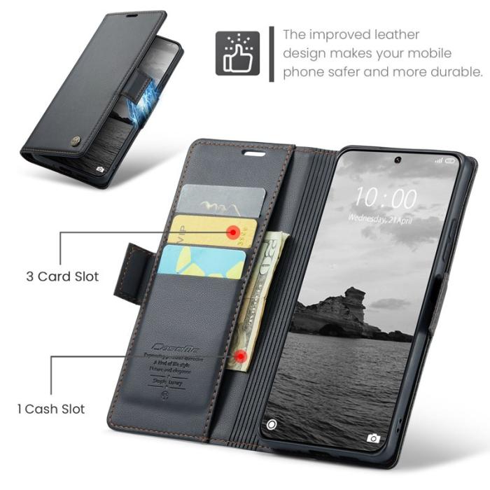 Caseme - CASEME 023 Series Mobilskal till Xiaomi 14 Ultra RFID-Skydd Svart