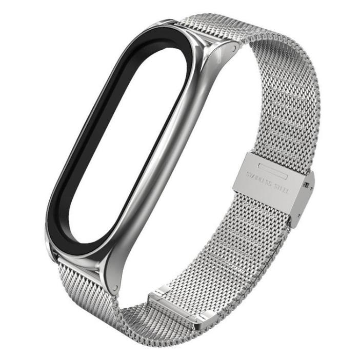 UTGATT - Tech-Protect Milaneseband Xiaomi Mi Smart Band 5/6/6 NFC Silver