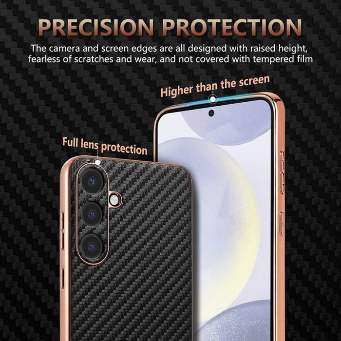 AZNS - AZNS Samsung Galaxy S25+ Fodral Electroplating PU+TPU - Svart