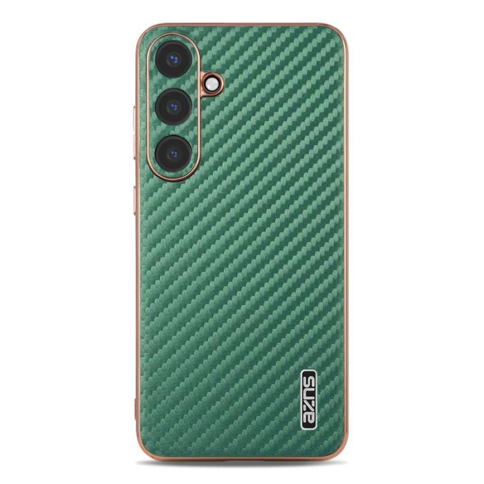 AZNS - AZNS Samsung Galaxy S25 Fodral - Elektroplätering PU+TPU - Grön