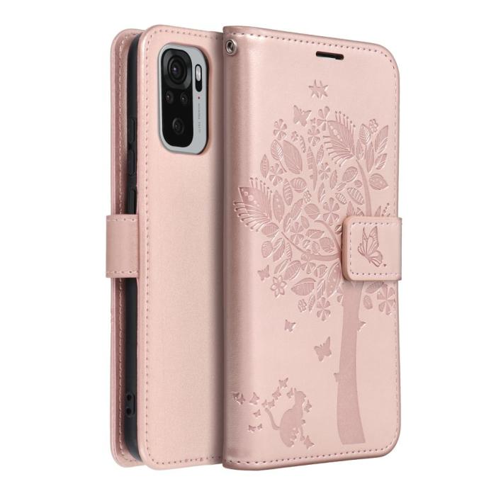 Forcell - Forcell Xiaomi Mi 11 Lite 4G/5G Fodral Mezzo - Träd Rosa Guld