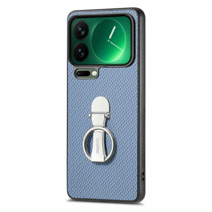 CASENEO - CASENEO C1-19 för Xiaomi 17 Pro Max Fodral - KonstLäder - Blå