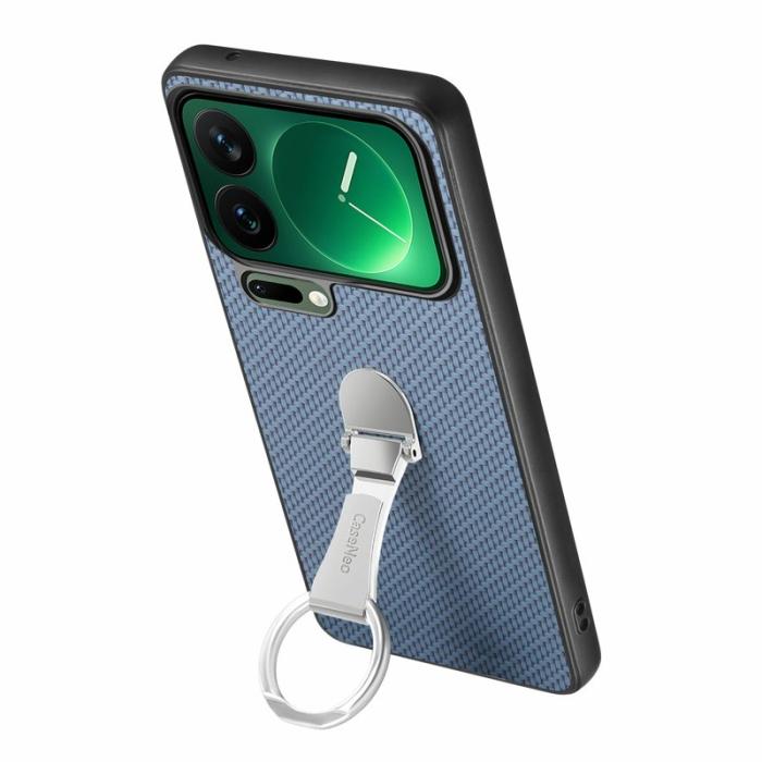 CASENEO - CASENEO C1-19 för Xiaomi 17 Pro Max Fodral - KonstLäder - Blå